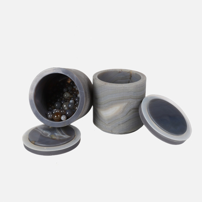 ฮาร์ด 100ml - 5L Lab Ball Mill Jars Agate Grinding With Lid