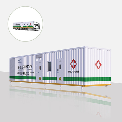 13.5m Hospital Mobile PCR Lab Machine ตู้ความปลอดภัยทางชีวภาพ